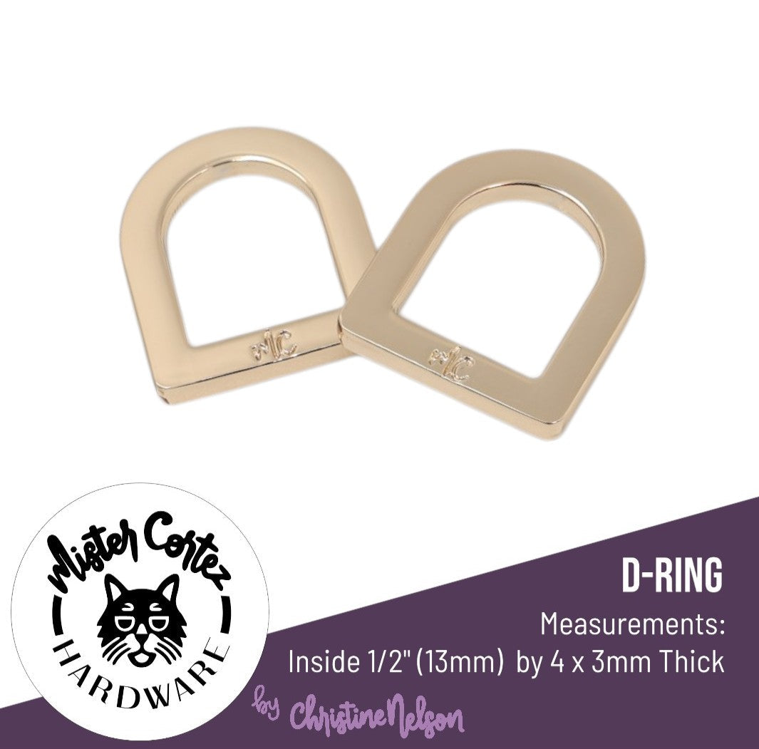 D-Rings 1/2" (13mm) - 2 Pack