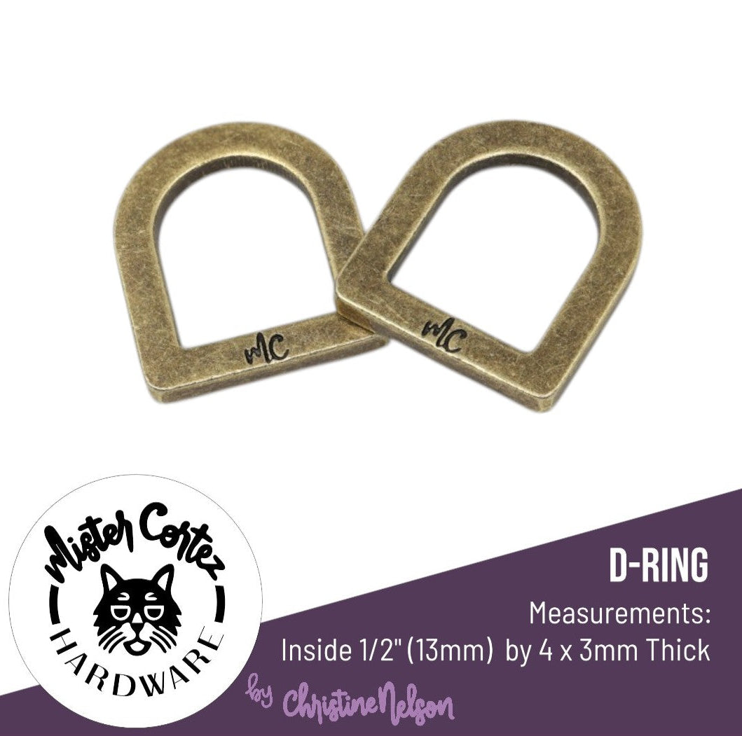 D-Rings 1/2" (13mm) - 2 Pack