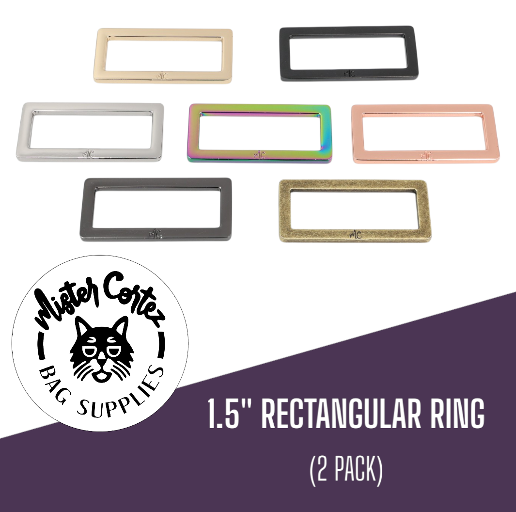 Rectangular Rings 1 1/2" (38mm) - 2 Pack