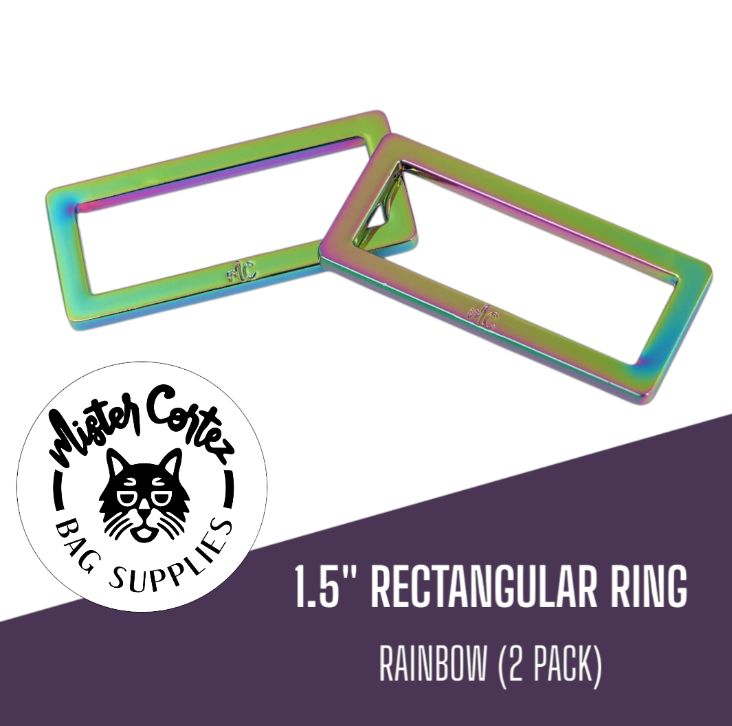 Rectangular Rings 1 1/2" (38mm) - 2 Pack