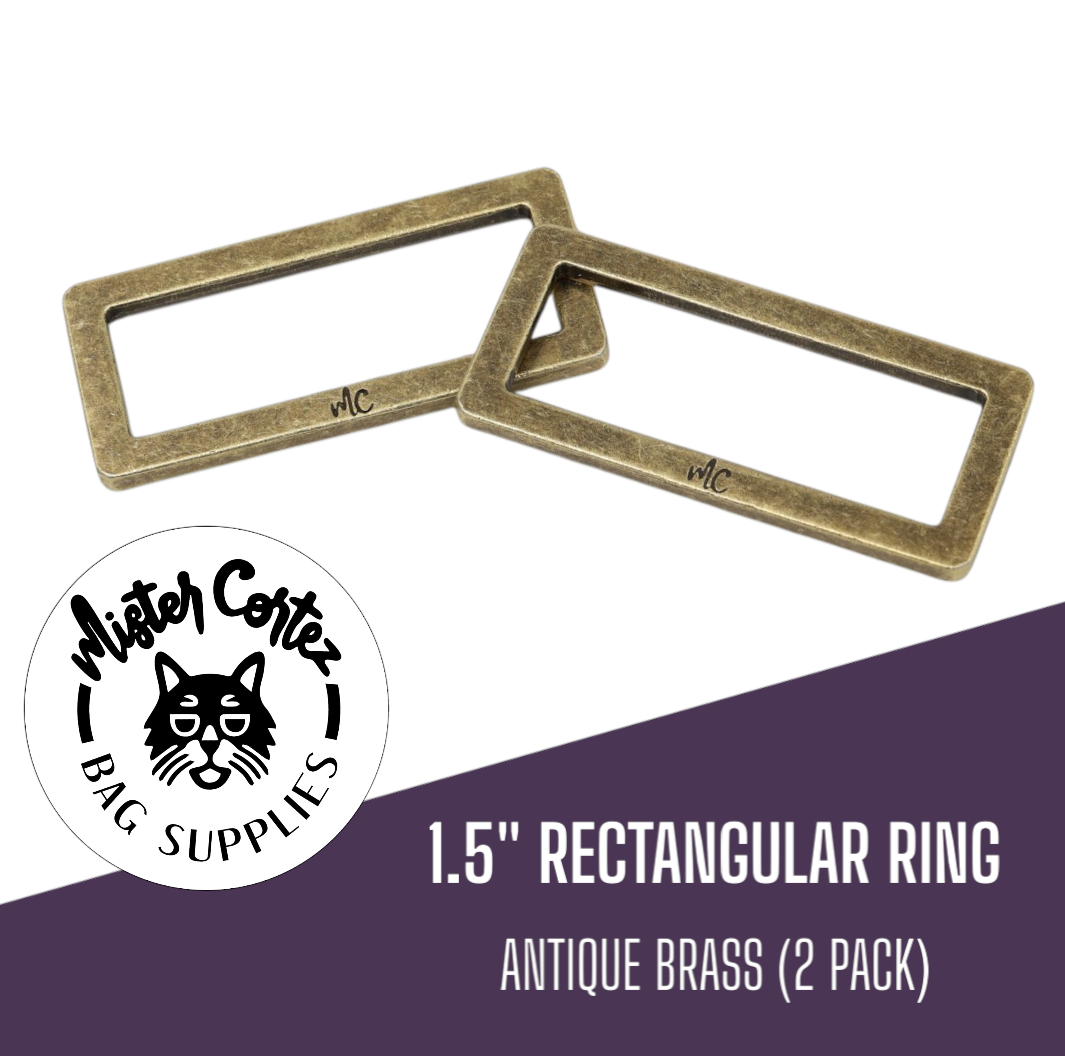 Rectangular Rings 1 1/2" (38mm) - 2 Pack