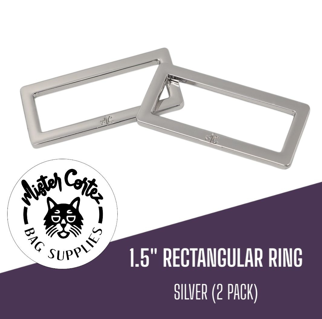 Rectangular Rings 1 1/2" (38mm) - 2 Pack