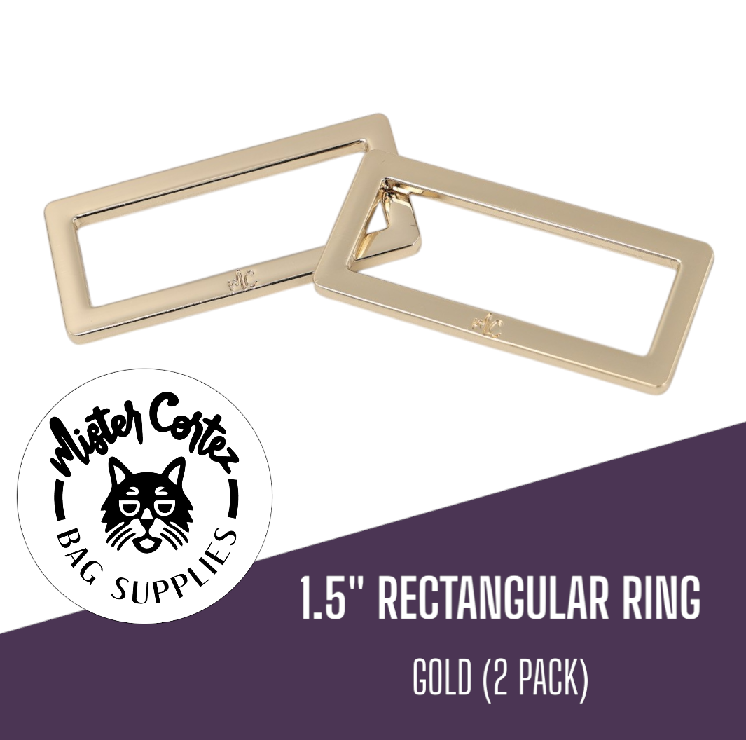 Rectangular Rings 1 1/2" (38mm) - 2 Pack