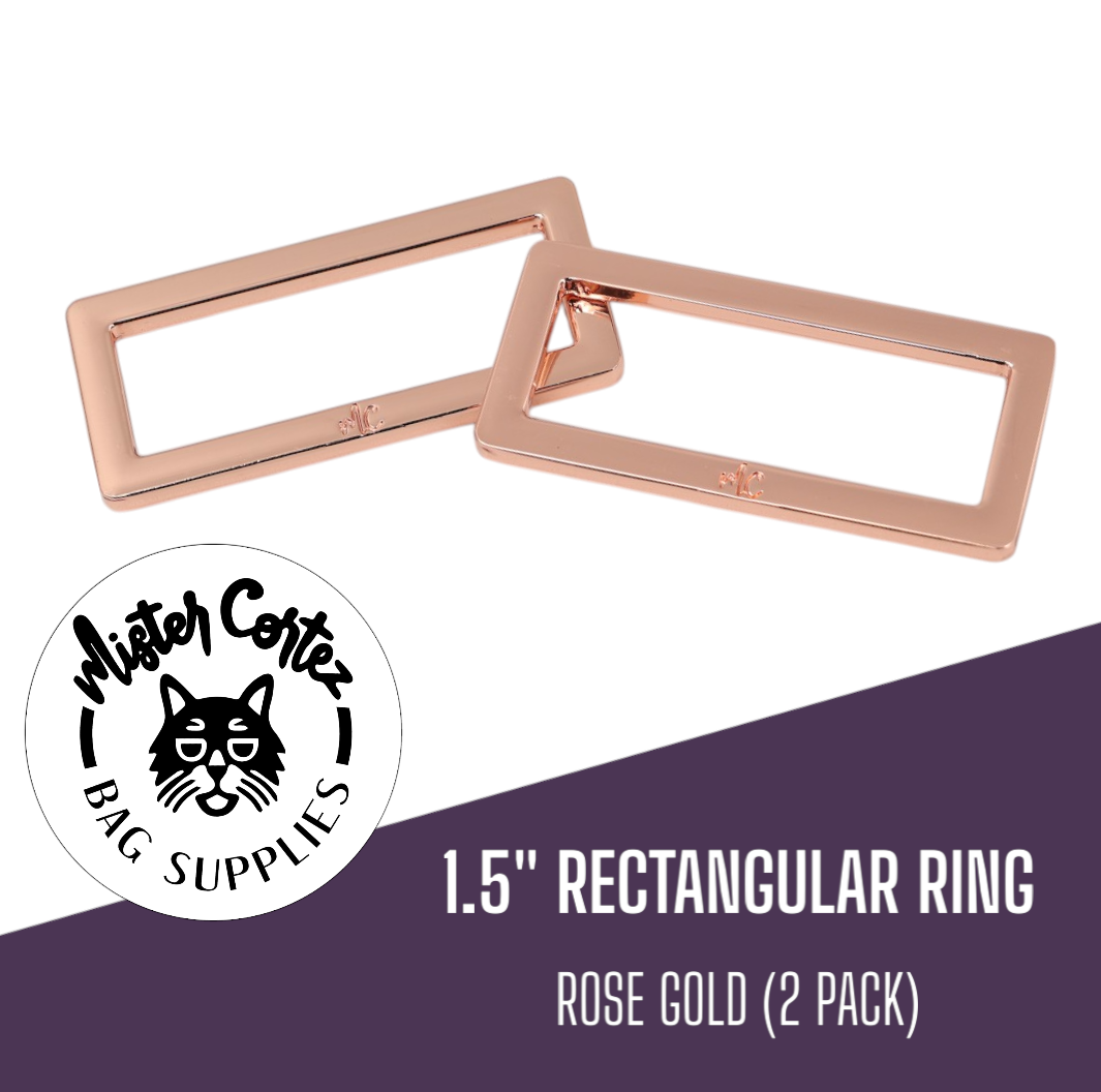 Rectangular Rings 1 1/2" (38mm) - 2 Pack