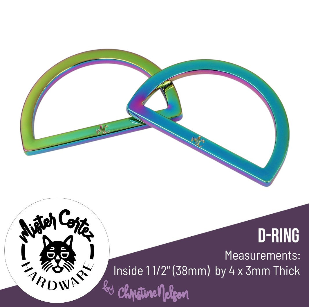 D-Rings 1 1/2" (38mm) - 2 Pack