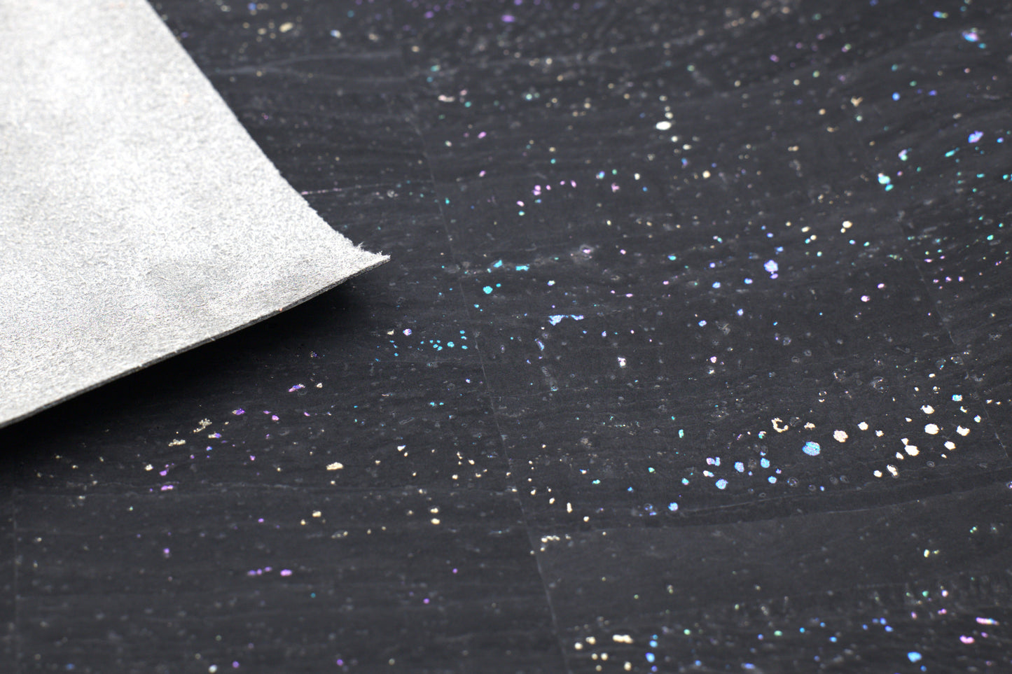Cork - Black with Rainbow Speckle