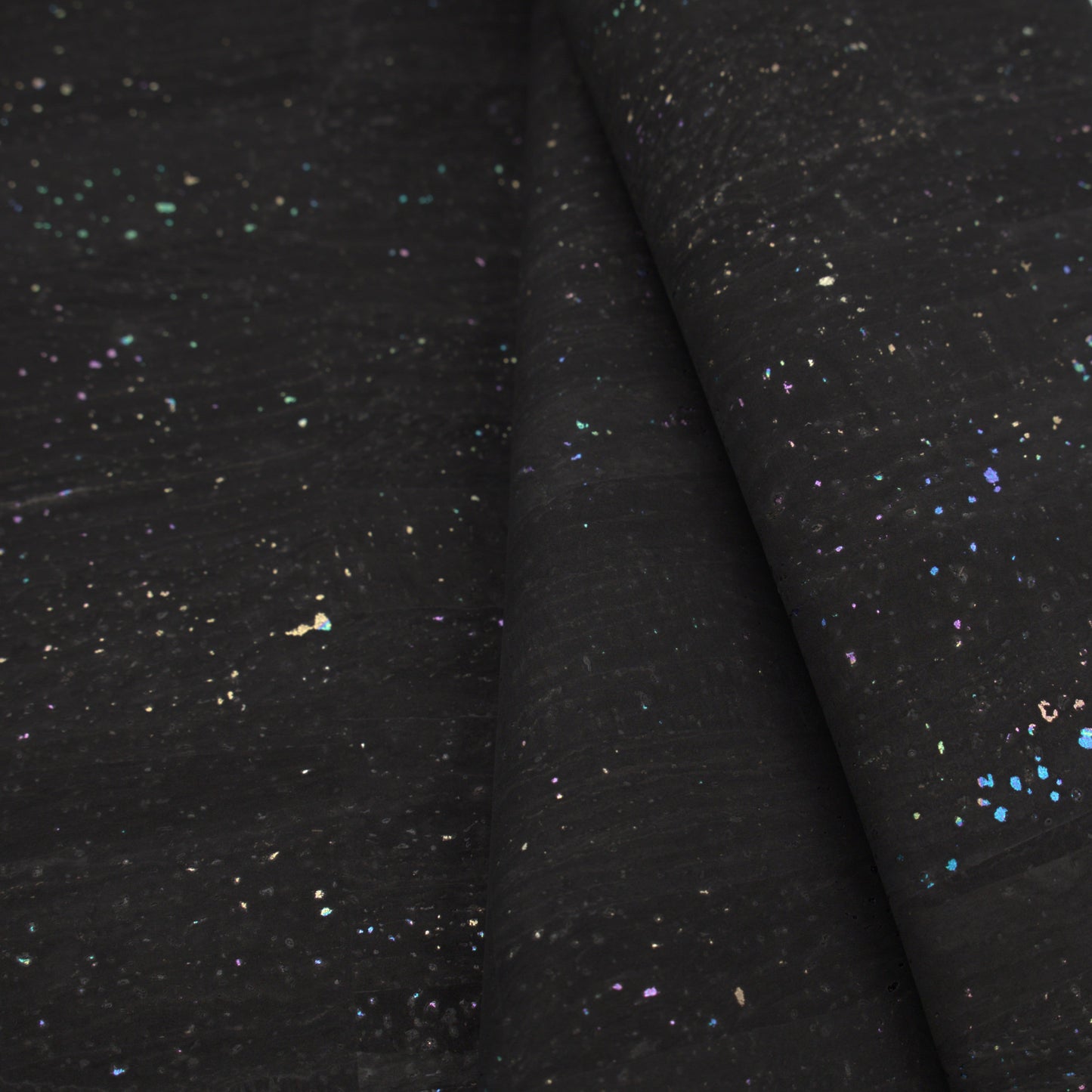 Cork - Black with Rainbow Speckle