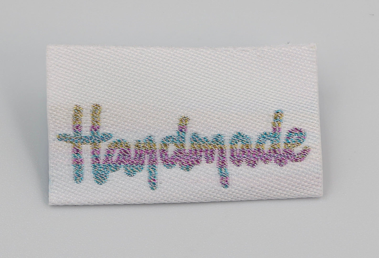 Woven 'Handmade' Label - White (3 Pack)