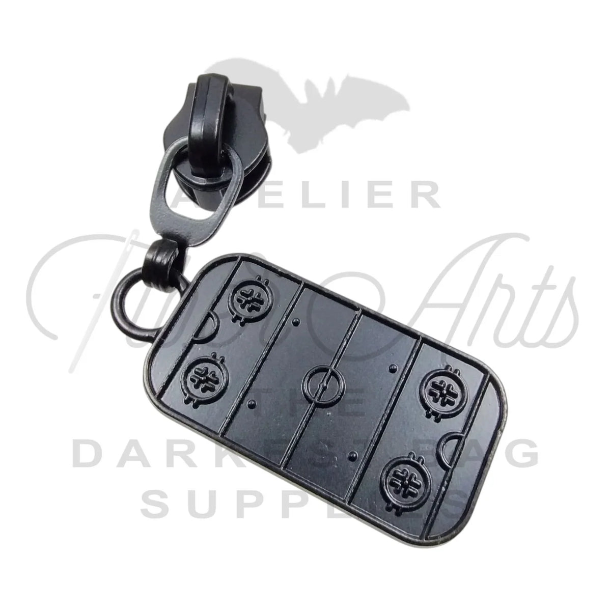 Hockey Rink #5 Zipper Pulls (Set of 2) | Atelier Fiber Arts