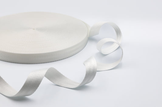 1" Webbing - White
