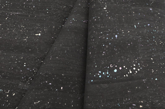 Cork - Black with Rainbow Speckle