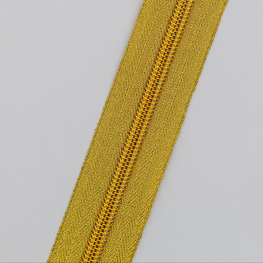 Zipper Tape - Gold/Gold