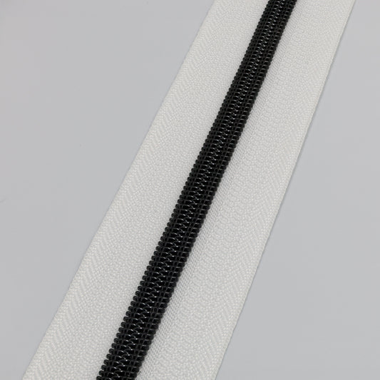 Zipper Tape - Black/White