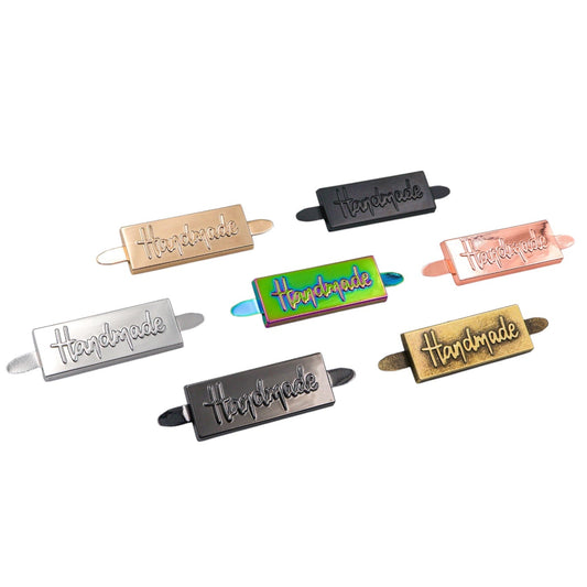 Metal 'HANDMADE' Bag Labels