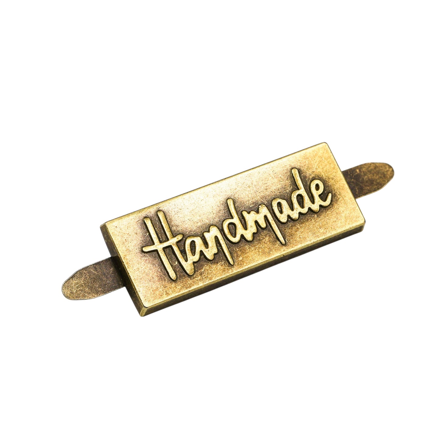 Metal 'HANDMADE' Bag Labels