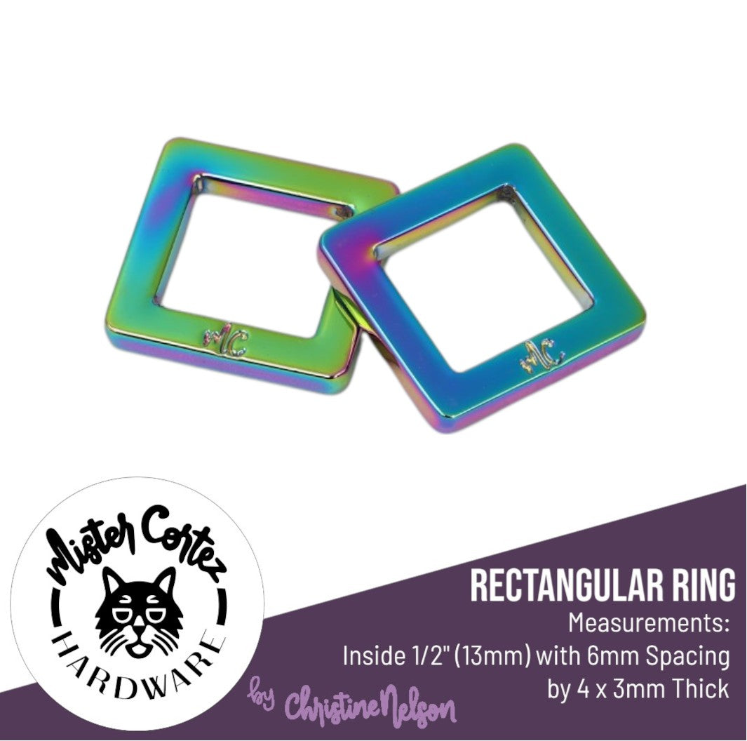 Rectangular Rings 1/2" (13mm) - 2 Pack