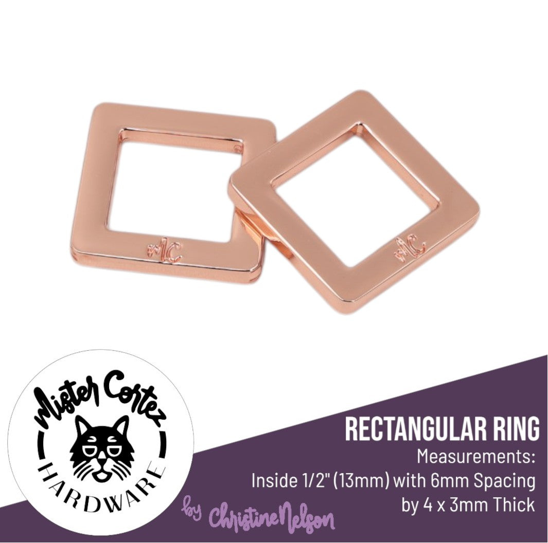 Rectangular Rings 1/2" (13mm) - 2 Pack