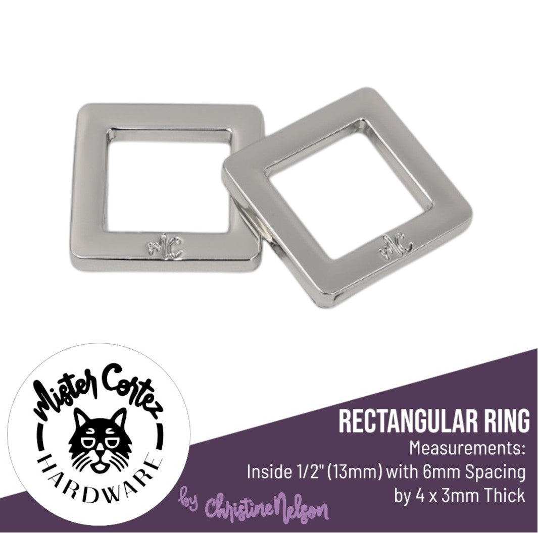 Rectangular Rings 1/2" (13mm) - 2 Pack