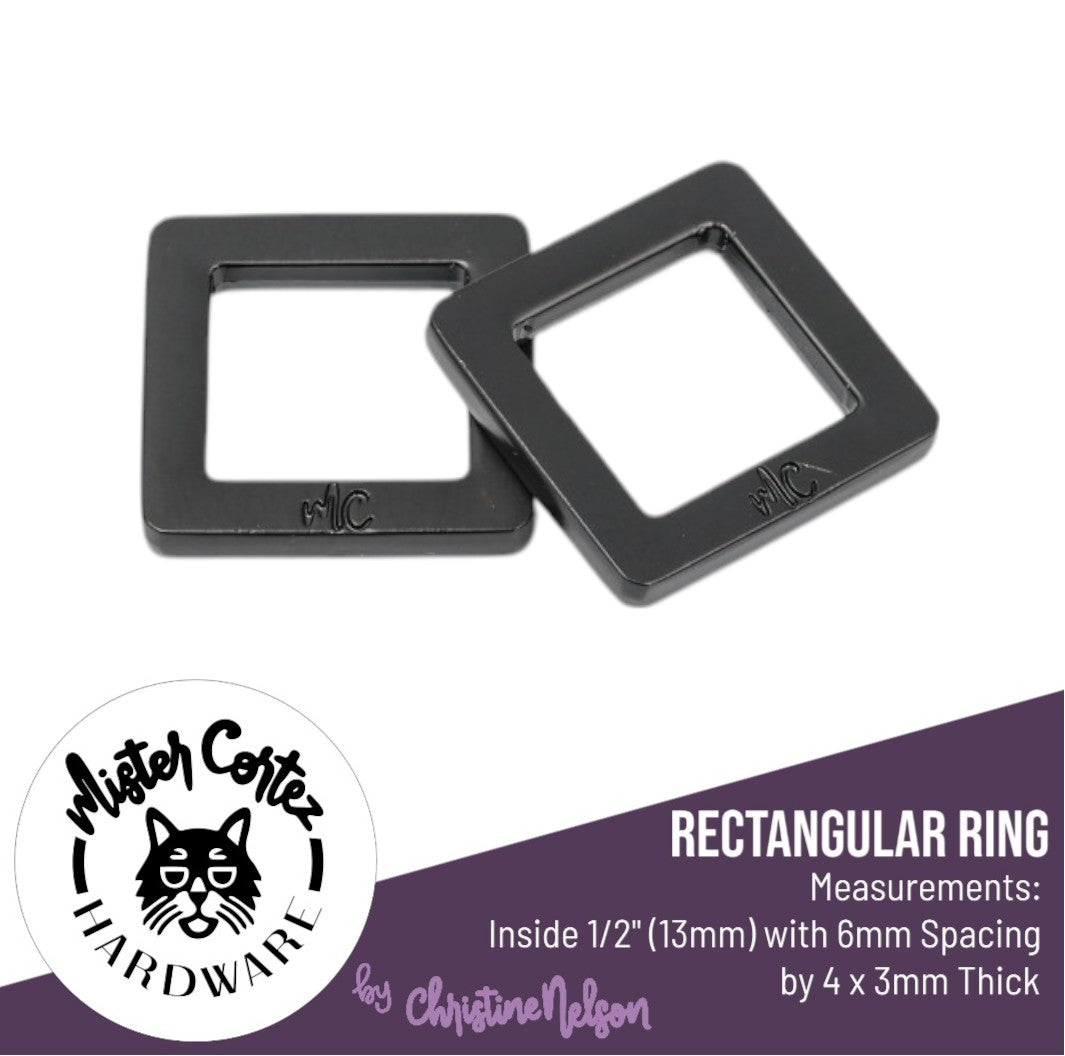 Rectangular Rings 1/2" (13mm) - 2 Pack